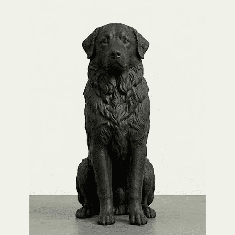 Guardiano Silente — Statuetta Cane da Guardia in Resina - Taraflo