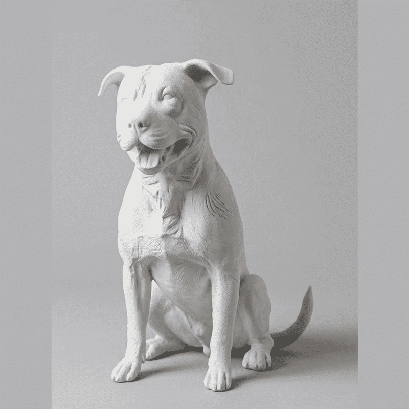 Guardiano Silente — Statuetta Cane da Guardia in Resina - Taraflo