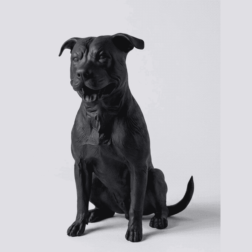 Guardiano Silente — Statuetta Cane da Guardia in Resina - Taraflo