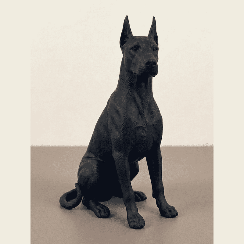 Guardiano Silente — Statuetta Cane da Guardia in Resina - Taraflo