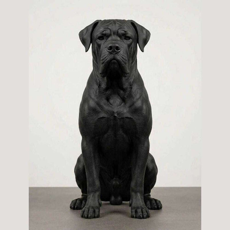 Guardiano Silente — Statuetta Cane da Guardia in Resina - Taraflo