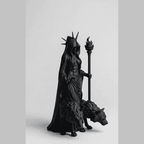Ecate — Statuetta della Custode del Crocevia in Resina Nera Opaca - Taraflo