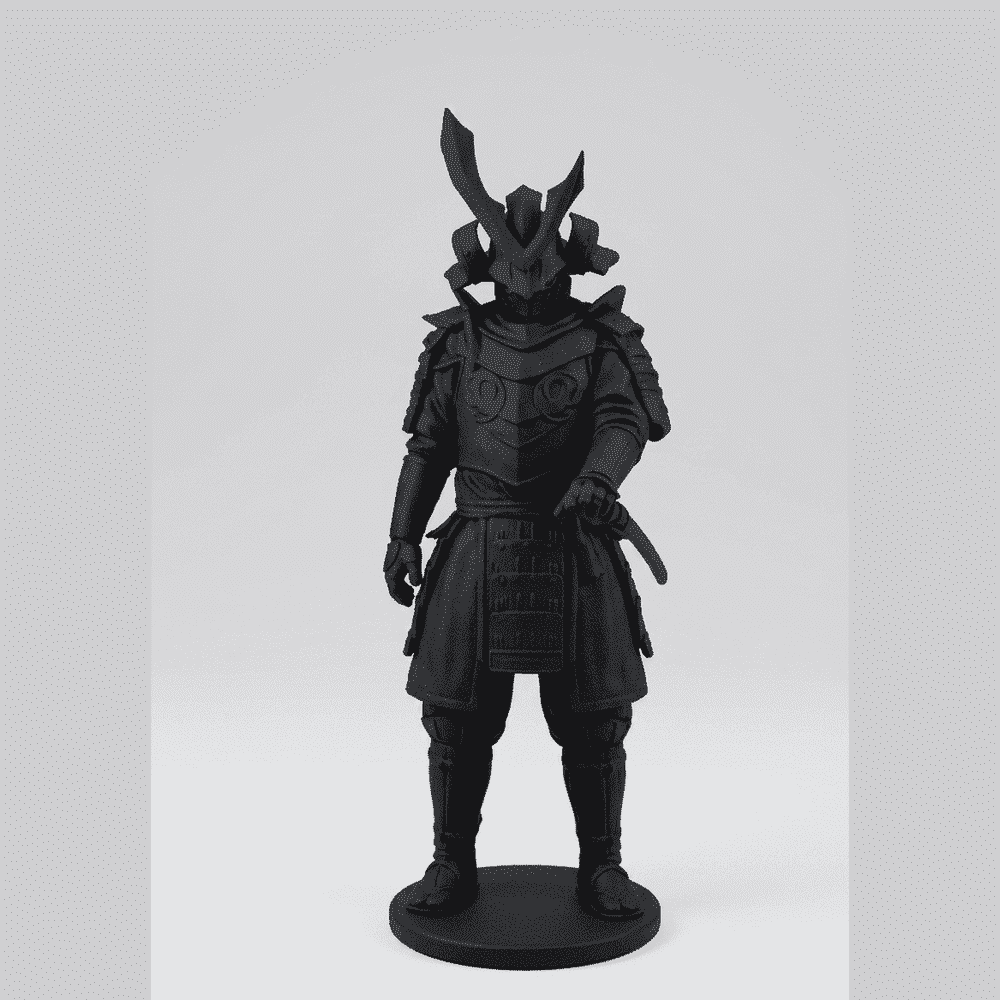 Il Guardiano dello Shogun — Statuetta Samurai in Resina - Taraflo