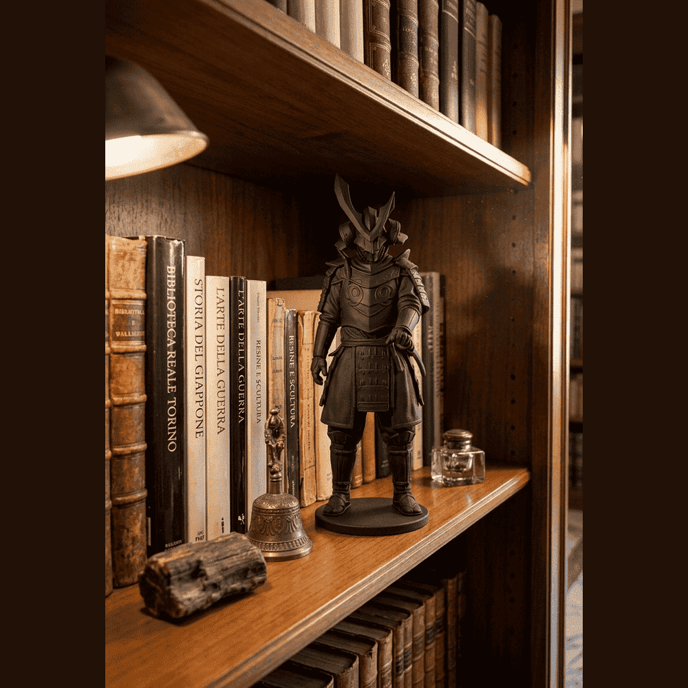 Il Guardiano dello Shogun — Statuetta Samurai in Resina - Taraflo