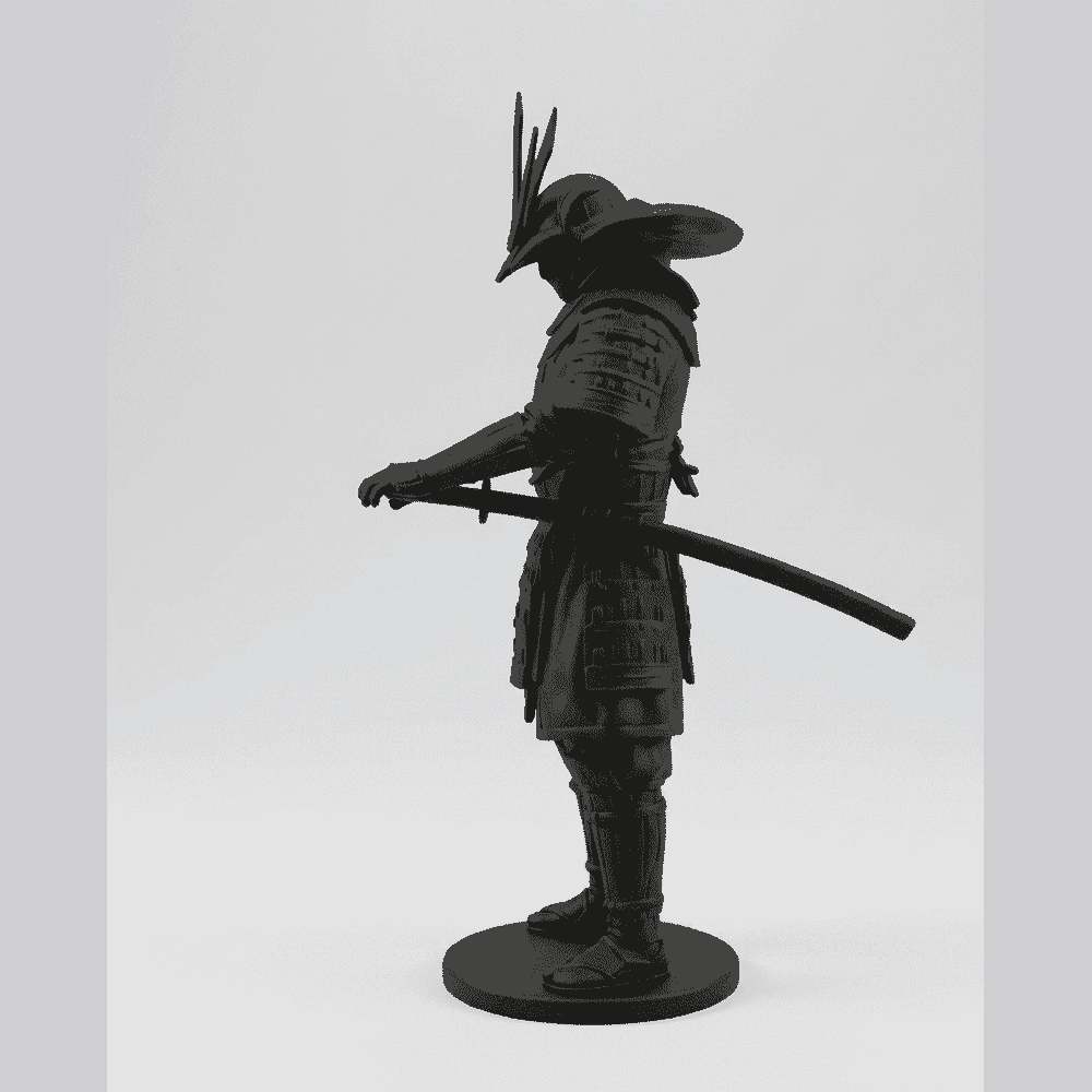 Il Guardiano dello Shogun — Statuetta Samurai in Resina - Taraflo