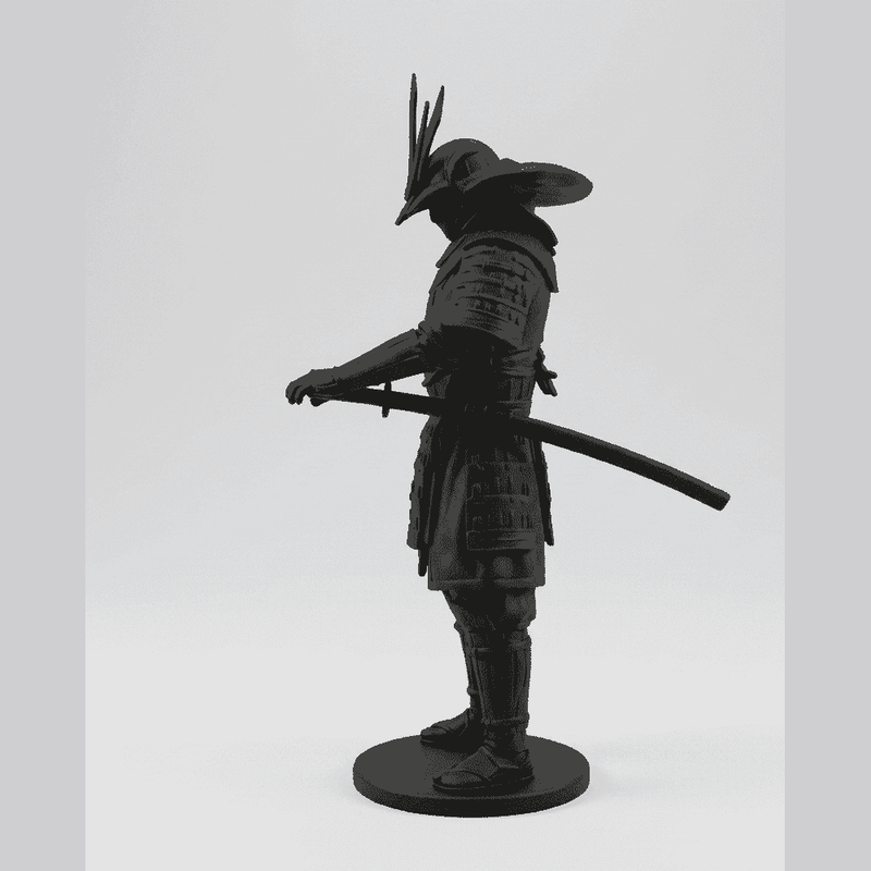 Il Guardiano dello Shogun — Statuetta Samurai in Resina - Taraflo