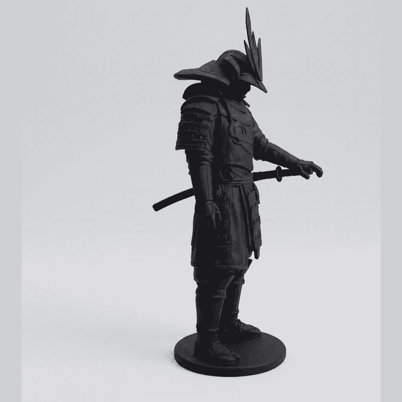 Il Guardiano dello Shogun — Statuetta Samurai in Resina - Taraflo