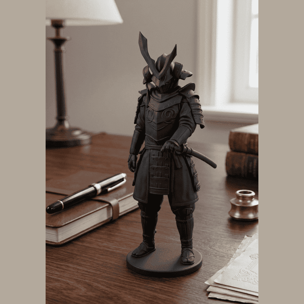 Il Guardiano dello Shogun — Statuetta Samurai in Resina - Taraflo