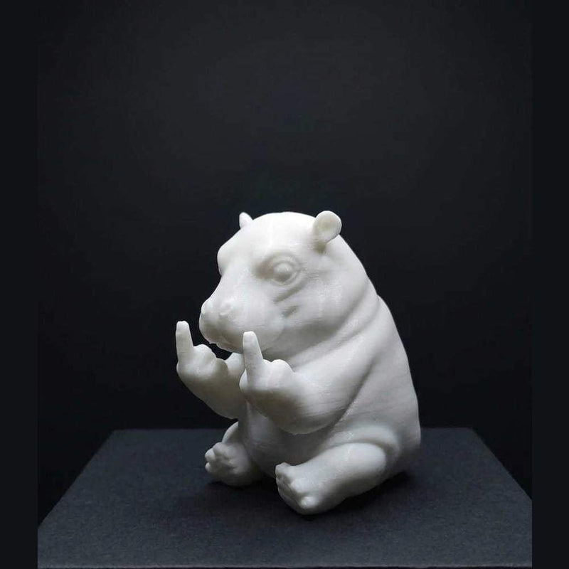 Ippopotamo «Con Personalità» — Statuetta Decorativa in Resina - Taraflo