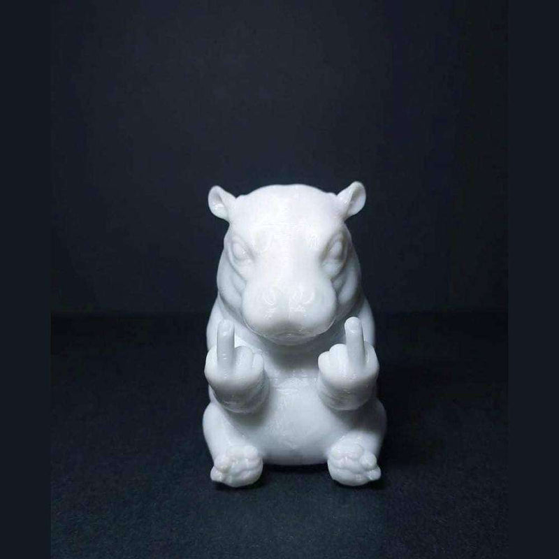 Ippopotamo «Con Personalità» — Statuetta Decorativa in Resina - Taraflo