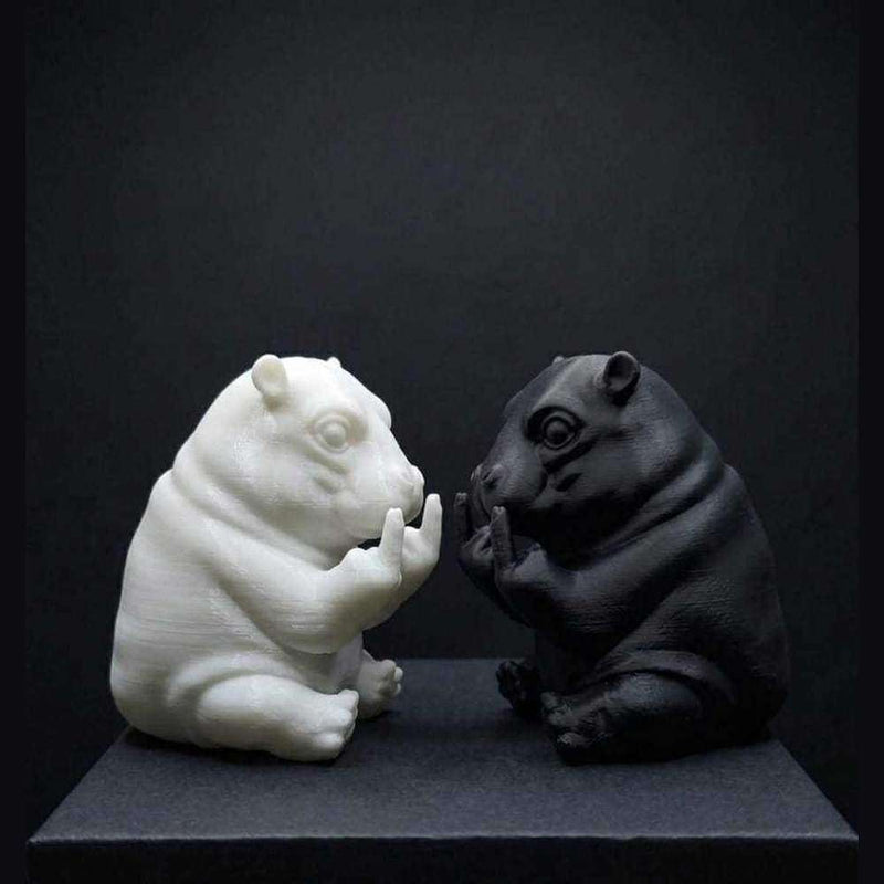 Ippopotamo «Con Personalità» — Statuetta Decorativa in Resina - Taraflo