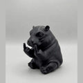 Hippo 'With Personality' — Large decorative resin statue, round and full of good humor. Detailed, original hippopotamus figurine with that touch of irony that brings joy wherever placed. StableTarafloTarafloDecorative Resin Statue