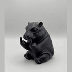 Hippo 'With Personality' — Large decorative resin statue, round and full of good humor. Detailed, original hippopotamus figurine with that touch of irony that brings joy wherever placed. StableTarafloTarafloDecorative Resin Statue