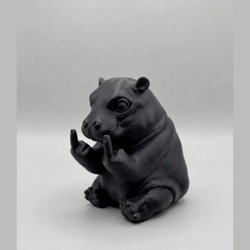 Ippopotamo «Con Personalità» — Statuetta Decorativa in Resina - Taraflo