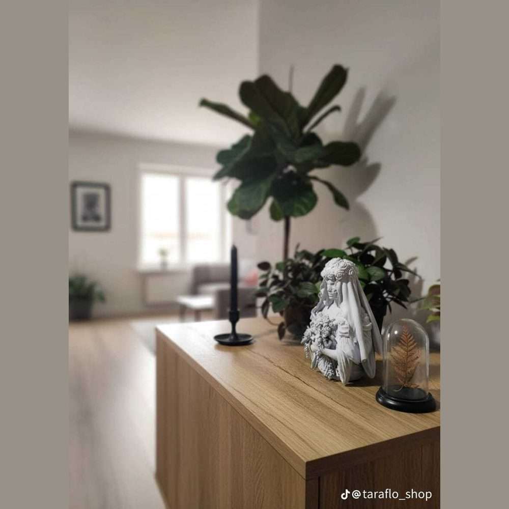 L'Eterno Incanto: Busto Sposa Cadavere in Resina per Trasformare i Tuoi Spazi con Eleganza Dark - Taraflo