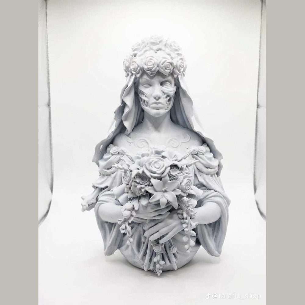 L'Eterno Incanto: Busto Sposa Cadavere in Resina per Trasformare i Tuoi Spazi con Eleganza Dark - Taraflo