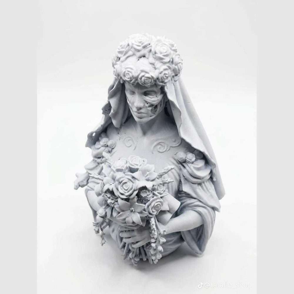 L'Eterno Incanto: Busto Sposa Cadavere in Resina per Trasformare i Tuoi Spazi con Eleganza Dark - Taraflo