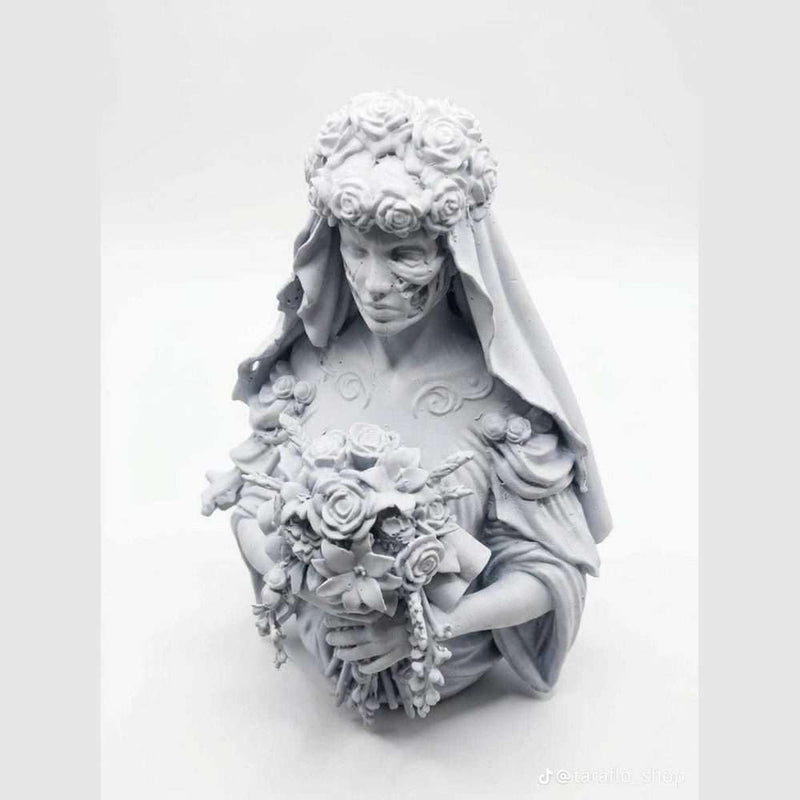 L'Eterno Incanto: Busto Sposa Cadavere in Resina per Trasformare i Tuoi Spazi con Eleganza Dark - Taraflo