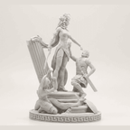 L'Ira di Medusa — Scultura Mitologica in Resina Effetto Gesso Opaco - Taraflo