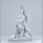 L'Ira di Medusa — Scultura Mitologica in Resina Effetto Gesso Opaco - Taraflo