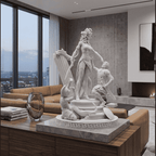 L'Ira di Medusa — Scultura Mitologica in Resina Effetto Gesso Opaco - Taraflo