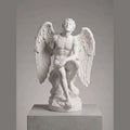 La Caduta di Icaro: Statua in Marmo Bianco sul Tragico Volo Mitologico - Taraflo