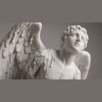 La Caduta di Icaro: Statua in Marmo Bianco sul Tragico Volo Mitologico - Taraflo