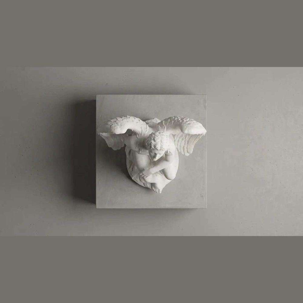 La Caduta di Icaro: Statua in Marmo Bianco sul Tragico Volo Mitologico - Taraflo