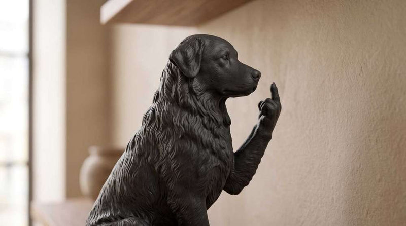 Maremmano-Abruzzese — Statuetta Cane "Educato… ma non troppo"