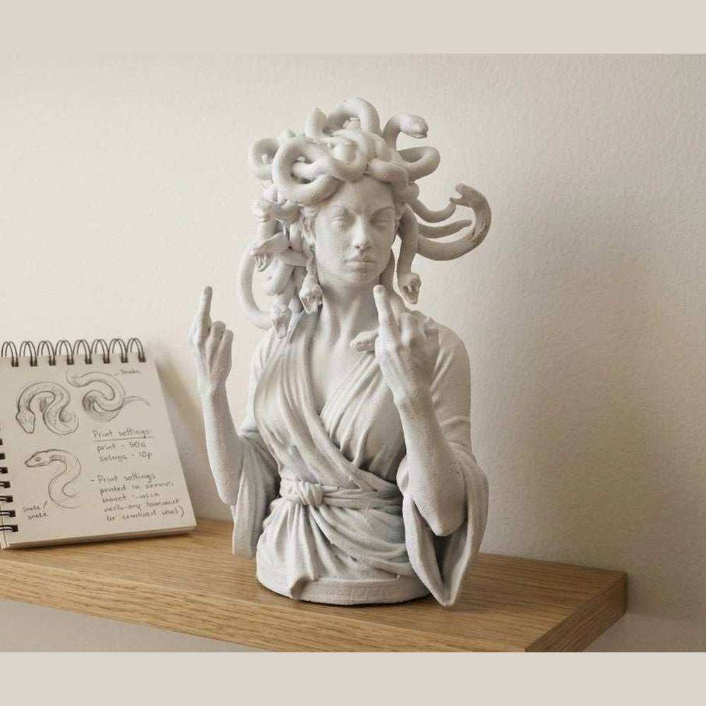 Medusa — Statuetta da Scrivania in Resina - Taraflo