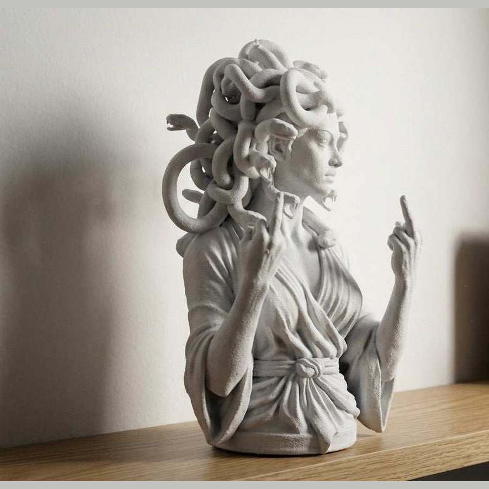 Medusa — Statuetta da Scrivania in Resina - Taraflo