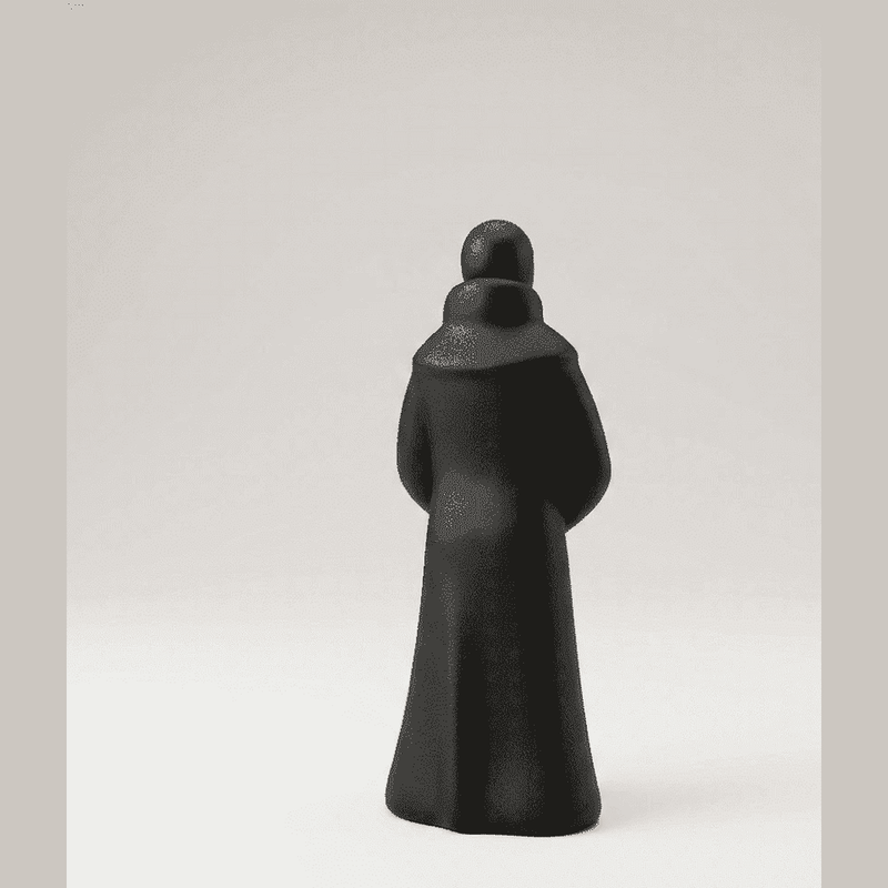 Monaco Zen — Statuetta Decorativa in Resina Opaca - Taraflo