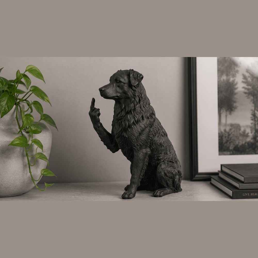 Pastore Australiano — Statuetta Cane «Educato… ma non troppo»