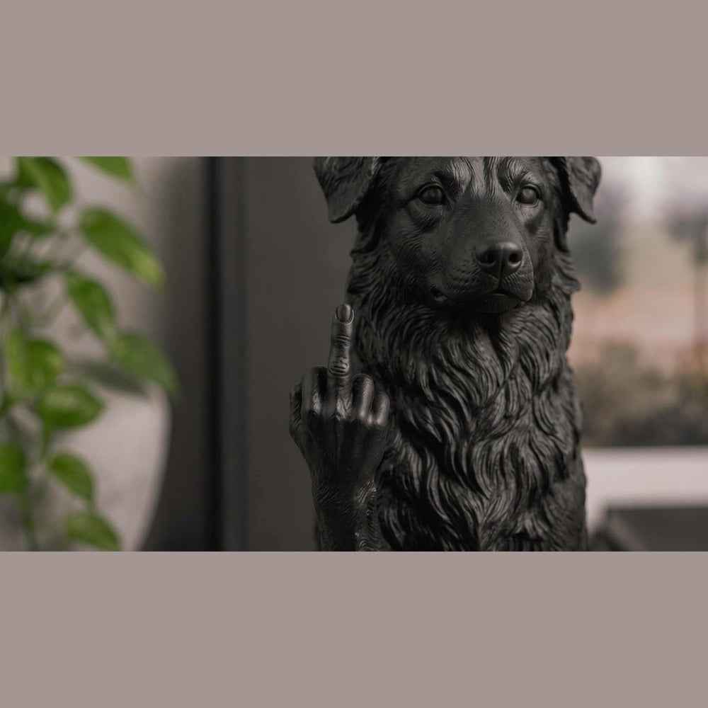 Pastore Australiano — Statuetta Cane «Educato… ma non troppo»