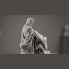 Pietà di Michelangelo — Statua Religiosa in Resina Effetto Marmo - Taraflo