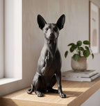 Pinscher statuetta in resina 3D elegante e vivace per arredamento raffinato