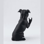 Pit Bull «Rock & Rebel» — Collectible Figurine in Matte Black Resin: Muscles, scars, and zero desire to follow the rules. «Rock & Rebel» depicts a streetwise, rebellious pit bull with urban details and a matte black finish. TarafloTaraflo Pit Bull «Rock & Rebel»