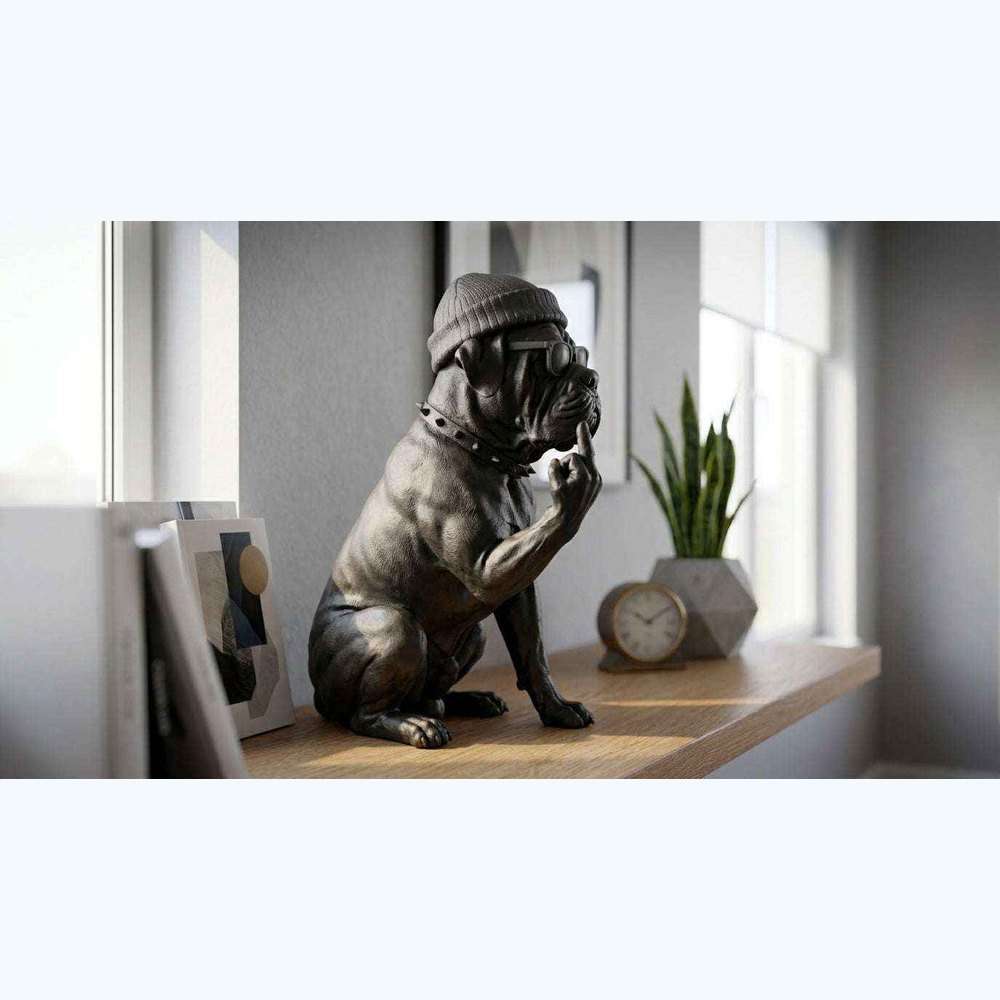 Rebel Cane Corso — Scultura Urbana in Resina Opaca - Taraflo