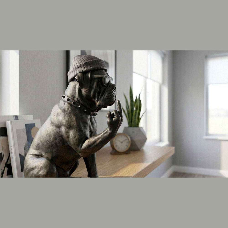 Rebel Cane Corso — Scultura Urbana in Resina Opaca - Taraflo