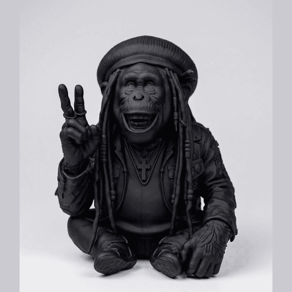 Reggae Spirit — Statuetta Vibrazione Positiva in Resina - Taraflo