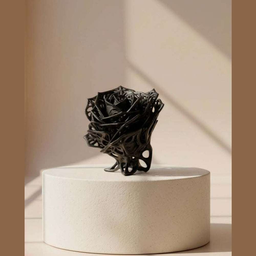 Rosa Eterna in Resina - Scultura Elegante per un Arredo Unico - Taraflo