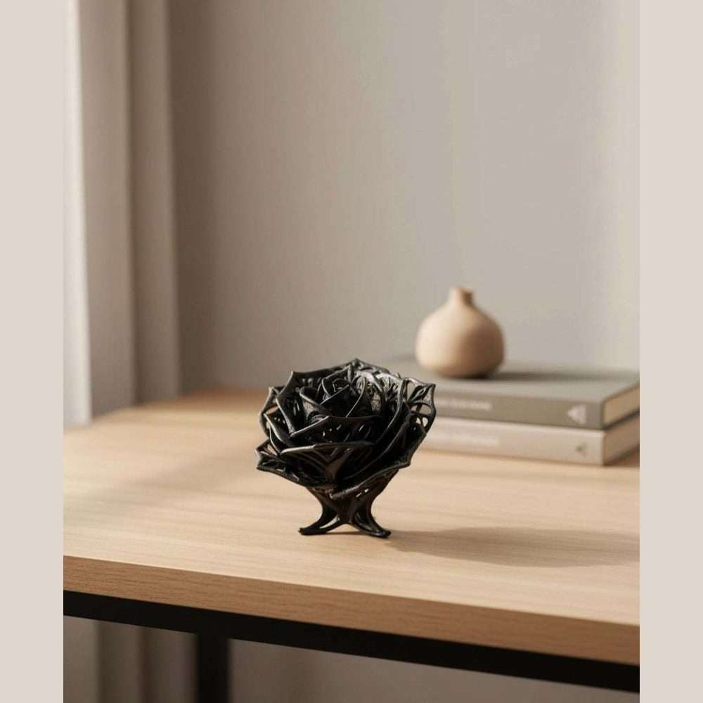 Rosa Eterna in Resina - Scultura Elegante per un Arredo Unico - Taraflo