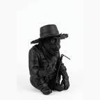 Scimmia "Il Contadino Ribelle" — Statuetta in Resina - Taraflo
