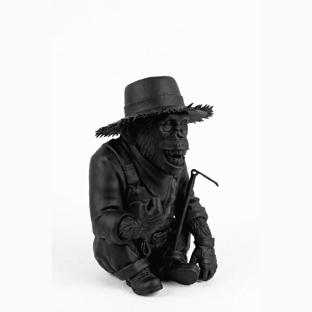 Scimmia "Il Contadino Ribelle" — Statuetta in Resina - Taraflo