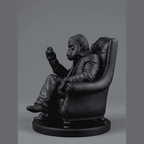 Scimmia «Il Padrino» — Statuetta da Collezione in Resina - Taraflo