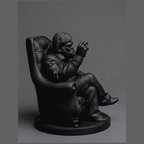Scimmia «Il Padrino» — Statuetta da Collezione in Resina - Taraflo