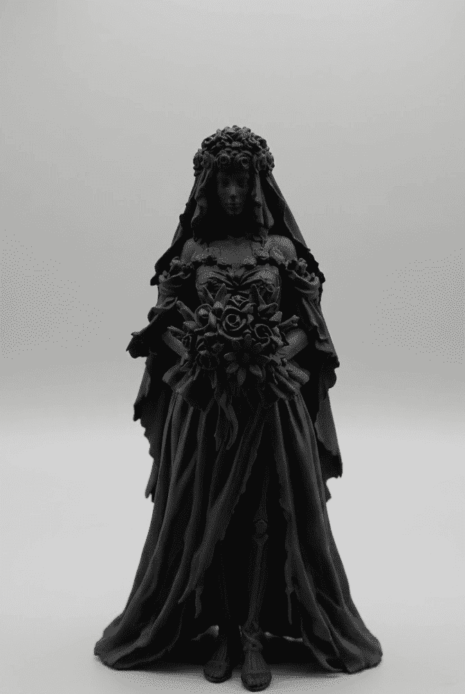 Sposa Cadavere Gotica — Statua Dark Fantasy in Resina - Taraflo