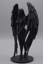 Angelo Oscuro Incatenato — Statua Gotica in Resina - Taraflo