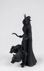 Ecate — Statuetta della Custode del Crocevia in Resina Nera Opaca - Taraflo