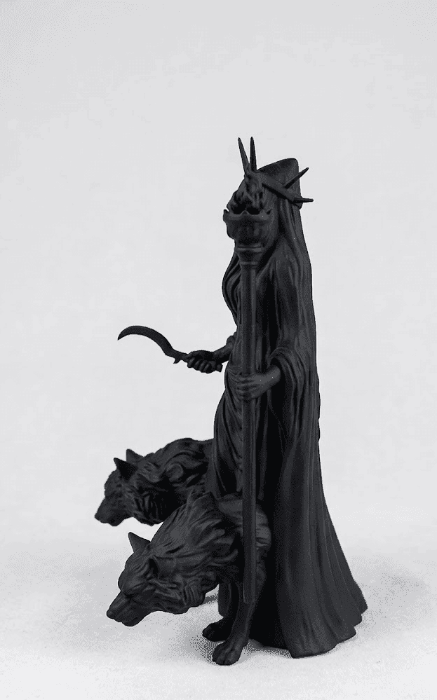 Ecate — Statuetta della Custode del Crocevia in Resina Nera Opaca - Taraflo